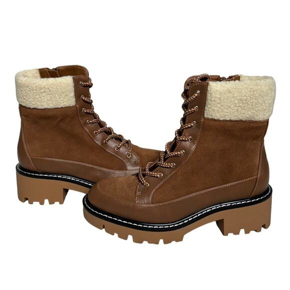 NWOB Violet & Red Womens Alexa Suede Lace Up Bootie Size 6 1/2 - Picture 10 of 13